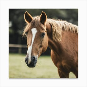 Horse In A Field 9 Canvas Print