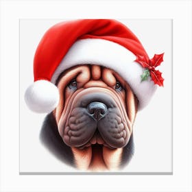 Santa Claus Dog 5 Toile