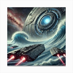 Tidal Annihilator Gravitational Tidal Waves Canvas Print