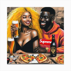 Supreme Pizza 11 Canvas Print