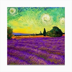 Lavender Field In Provence Canvas Print