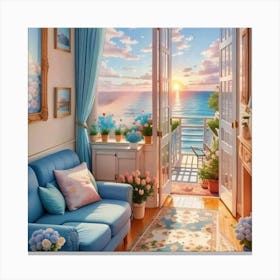 Of A Living Room Canvas Print