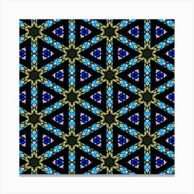 Stained Glass Pattern Church Window Canvas Print