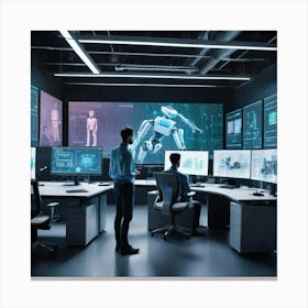 Control Room Canvas Print