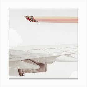 Ufo, Unidentified Floral Object 3 Square Canvas Print
