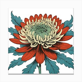 Chrysanthemum Flower 2 Canvas Print