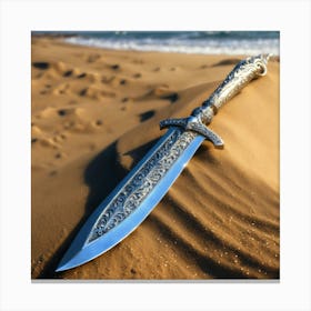 Sword In The Sand 2 Canvas Print