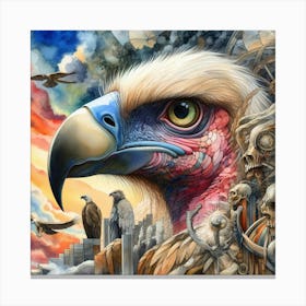 Eagle,The Vulture’s Gaze Canvas Print