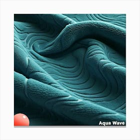 Towel design Aqua wave Canvas Print