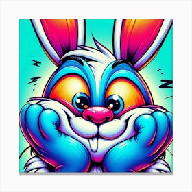 Psychedelic Bunny Canvas Print