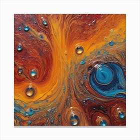 Eye Specks Abstract Painting Canvas Print