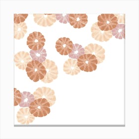 Grapefruit snow Canvas Print