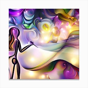 Abstract Of A Woman 4 Canvas Print