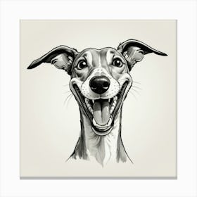 Griffin Dog Portrait Canvas Print