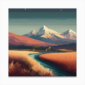 Landscape Painting 9 Canvas Print