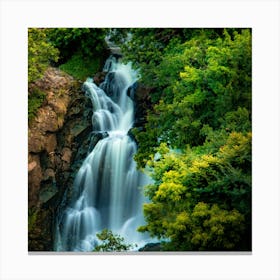 Waterfall In The Forest 1 Canvas Print