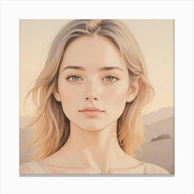 Portrait Of A Girl 1 Canvas Print