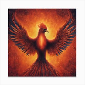 Fiery Phoenix 6 Canvas Print