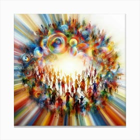 Circle Of People 1 Canvas Print