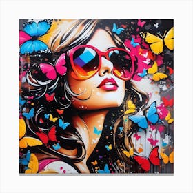 Butterfly Girl 18 Canvas Print