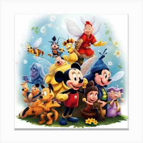 Mickey Mouse And Friends Canvas Print