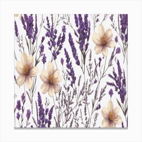 Lavender Flowers Canvas Print