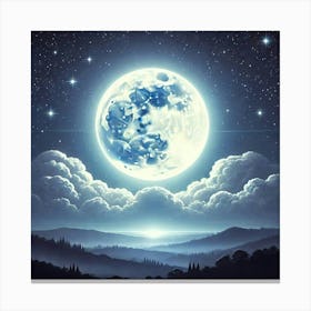 Full Moon In The Sky 44 Canvas Print