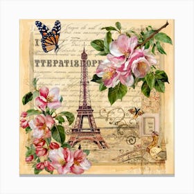 Paris Eiffel Tower Canvas Print