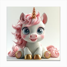 Cute Unicorn 846 Canvas Print