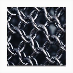 Close Up Of A Chain Link Canvas Print