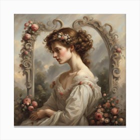 The Thinking Lady Canvas Print