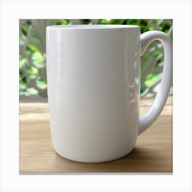 White Coffee Mug 1 Canvas Print