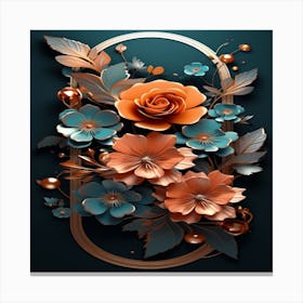 Paper Flowers Canvas Print