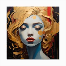 'Blue Girl' Canvas Print