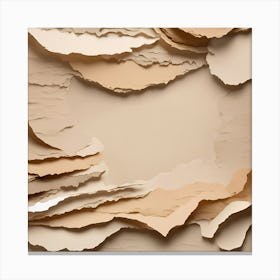 Torn Paper Background Canvas Print