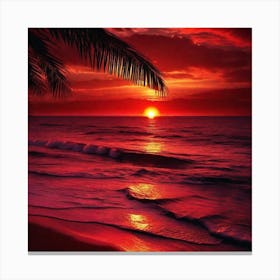 Sunset Painting, Sunset Pictures, Sunset Wallpaper, Sunset Wallpapers Canvas Print