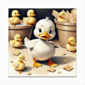 Ducklings 38 Canvas Print