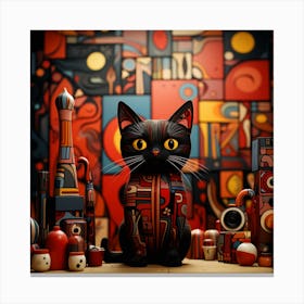 Pop Art Cats Canvas Print