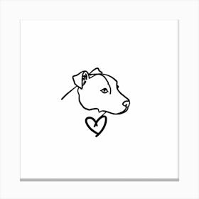 Pit Bull Dog Canvas Print