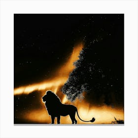 Lion King Wallpaper Canvas Print