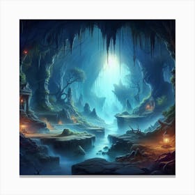 Fantasy Cave 3 Canvas Print