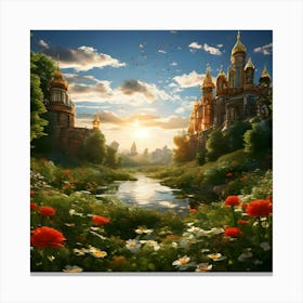 Russian Castle Canvas Print