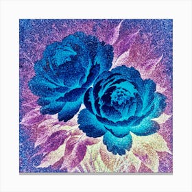 Blue Peonies Canvas Print