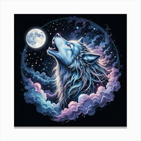 Howling Wolf 1 Canvas Print