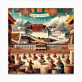 Happy birthday Korea Canvas Print