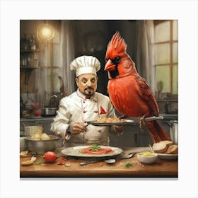 Cardinal Chef 5 Canvas Print