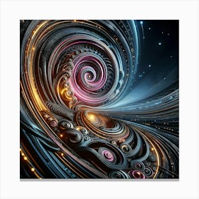 Abstract Spiral Art Canvas Print