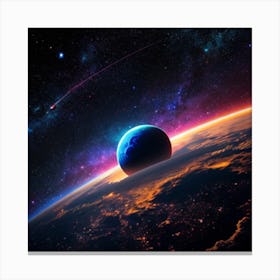 Central Planet Canvas Print