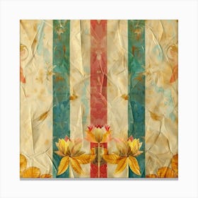 Lotus Flower Background Photo Canvas Print