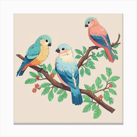 Birds Of A Feather Art Print Canvas Print